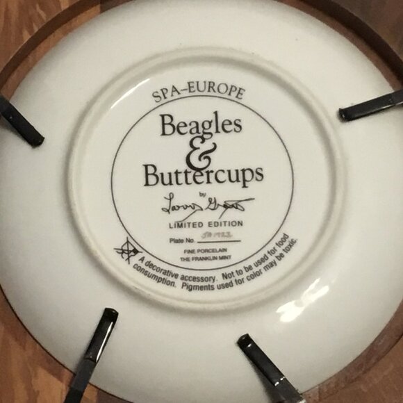 Franklin Mint  Beagles & Buttercups Limited Edition Numbered Collector's Plate - Picture 5 of 7
